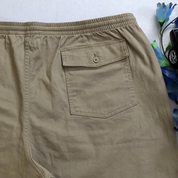Lands' End NWT Khaki Pull On Shorts Men XXL (44-46) - Picture 5 of 9